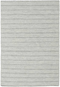 Kelim Long Stitch Teppich - Grau 160X230 Grau Wolle, Indien
