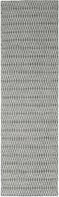 80X290 絨毯 キリム Long Stitch - ダークグレー モダン 廊下 カーペット ダークグレー (ウール, インド)
