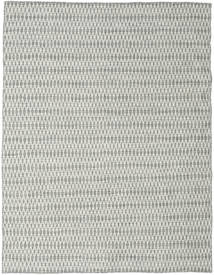  190X240 Cor Única Kilim Long Stitch Tapete - Cinzento Lã