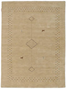  140X200 Plain (Single Colored) Small Loribaf Loom Fine Alfa Rug - Beige Wool