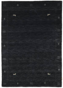 120X180 Loribaf Loom Fine Zeta Tæppe - Sort Moderne Sort (Uld, Indien)