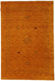 Loribaf Loom Fine Alfa 120X180 Small Gold Plain (Single Colored) Wool Rug