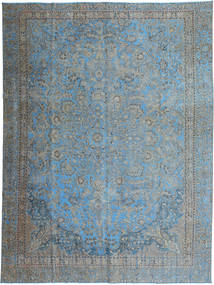 Colored Vintage Vloerkleed 265X347 Grijs/Blauw Groot Wol, Pakistan Carpetvista