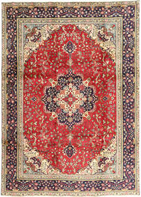  Täbriz Teppich 245X340 Persischer Wollteppich Beige/Rot Groß Carpetvista