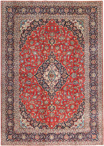 Dywan Perski Keszan Patina 275X385 Czerwony/Ciemno Różowy Duży (Wełna, Persja/Iran)