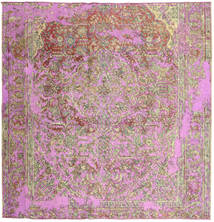 Tapete Colored Vintage 255X255 Quadrado Grande (Lã, Paquistão)