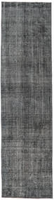 85X330 絨毯 カラード ヴィンテージ モダン 廊下 カーペット グレー/ダークグレー (ウール, トルコ) Carpetvista