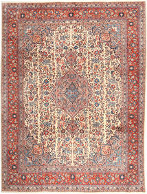 Persian Sarouk Rug 294X390 Beige/Red Carpetvista