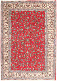 246X345 Keshan Fine Matta Orientalisk Röd/Beige (Ull, Persien/Iran) Carpetvista