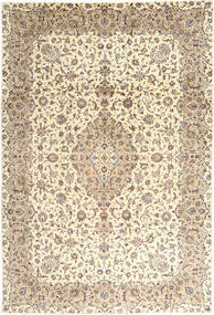 243X350 Keshan Teppe Orientalsk Beige/Brun (Ull, Persia/Iran) Carpetvista