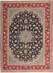 イスファハン 絹の縦糸 絨毯 265X363 ペルシャ オレンジ/レッド 大