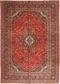 Keshan Matta 303X425 Röd/Orange Stor Ull, Persien/Iran Carpetvista