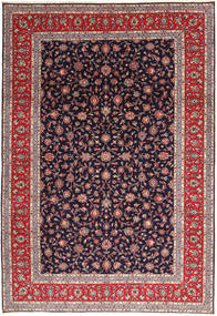  Perzsa Kashan Fine Szőnyeg 245X355 Piros/Sötétlila Carpetvista
