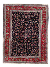  215X278 Keshan Fine Matot Matto Musta/Tummanpunainen Persia/Iran Carpetvista