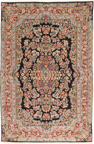  Persischer Kerman Teppich 155X243 Braun/Beige (Wolle, Persien/Iran)
