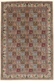  Persischer Moud Teppich 170X243 Braun/Beige ( Persien/Iran)