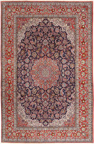  200X310 イスファハン 絹の縦糸 絨毯 ウール