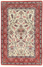  117X180 小 イスファハン 絹の縦糸 絨毯 ウール