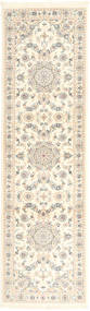 絨毯 ペルシャ ナイン Fine 9La 82X298 廊下 カーペット ベージュ/ホワイト (ウール, ペルシャ/イラン)