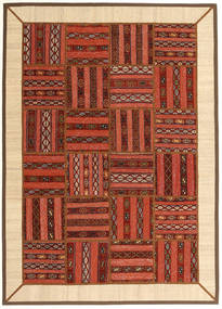 148X209 Kelim Patchwork Teppich Moderner Braun/Beige (Wolle, Persien/Iran)