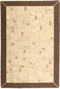 Kelim Patchwork Teppich 197X297 Beige/Braun Wolle, Persien/Iran