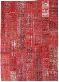  Patchwork Rug 253X352 Wool Red Large Carpetvista