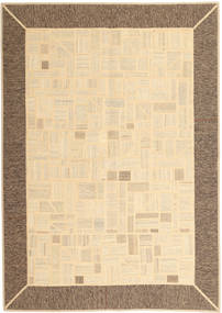 Kelim Patchwork Teppich 169X239 Beige/Orange Wolle, Persien/Iran
