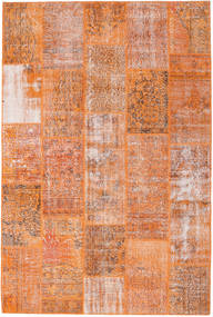 Patchwork Teppich 202X302 Orange/Beige Wolle, Türkei Carpetvista