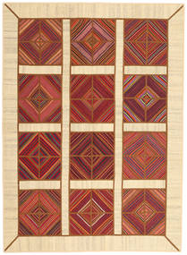  Kilim Patchwork Rug 172X235 Persian Wool Beige/Brown