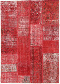  143X203 Patchwork Teppich Rot Türkei Carpetvista