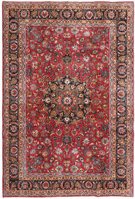  Persialainen Mashad Patina Matot Matto 192X288 Punainen/Tummanpunainen (Villa, Persia/Iran)