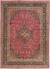 245X345 Alfombra Oriental Mashad Patina Marrón/Rojo (Lana, Persia/Irán) Carpetvista