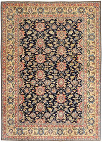  Sarouk Patina Rug 195X277 Persian Wool Beige/Dark Purple Carpetvista