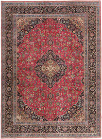 Mashad Patina Teppe 288X387 Rød/Mørk Rød Stort Ull, Persia/Iran Carpetvista