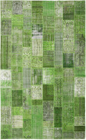  Patchwork Rug 304X500 Wool Green Large Carpetvista