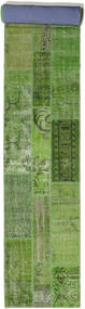 Patchwork Rug 81X613 Runner
 Green Wool, Turkey Carpetvista