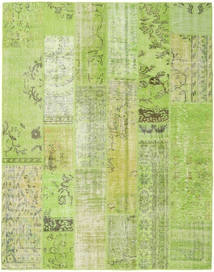  パッチワーク 絨毯 201X255 ウール グリーン/グリーン Carpetvista