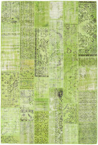 202X301 Patchwork Teppe Moderne Grønn (Ull, Tyrkia) Carpetvista