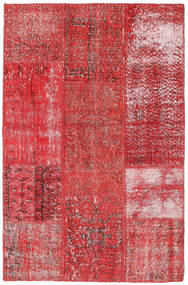 120X186 絨毯 パッチワーク モダン レッド (ウール, トルコ) Carpetvista