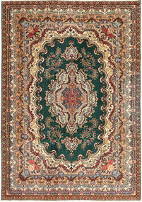 237X344 Tabriz Patina Rug Oriental Beige/Brown (Wool, Persia/Iran) Carpetvista