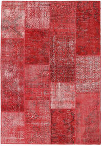  161X232 Patchwork Teppich Rot Türkei Carpetvista