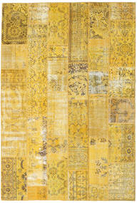 Patchwork Rug 202X300 Orange/Yellow Wool, Turkey Carpetvista