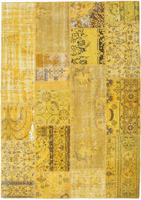 161X229 Patchwork Teppich Moderner (Wolle, Türkei) Carpetvista