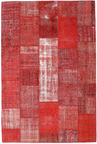 Patchwork Rug 202X305 Red Wool, Turkey Carpetvista