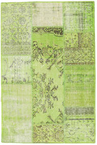 120X181 Patchwork Rug Modern Green (Wool, Turkey) Carpetvista