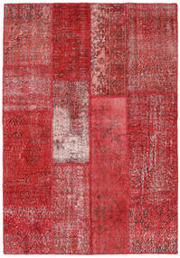  142X204 Patchwork Teppich Rot Türkei Carpetvista