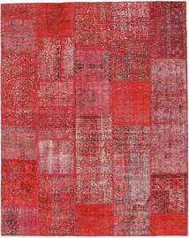 202X255 Patchwork Rug Modern Red (Wool, Turkey) Carpetvista
