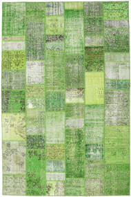 199X302 Patchwork Vloerkleed Modern Groen (Wol, Turkije) Carpetvista
