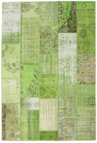 201X299 Patchwork Rug Modern Green (Wool, Turkey) Carpetvista