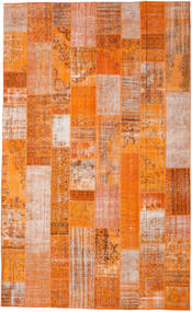  Patchwork Rug 305X498 Wool Orange/Beige Large Carpetvista
